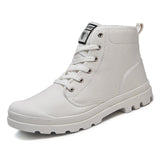 New Canvas Ankle Boots Men Casual Shoes