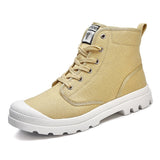 New Canvas Ankle Boots Men Casual Shoes