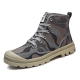 New Canvas Ankle Boots Men Casual Shoes