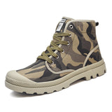 New Canvas Ankle Boots Men Casual Shoes