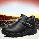 New Men Boots Winter With Velvet Warm Snow Boots