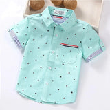 Fashion print Boy's Children Kids Clothes Shirts