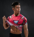 Comic Superhero Compression T Shirt