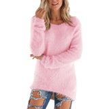 Women O-Neck Loose Knitted Sweater
