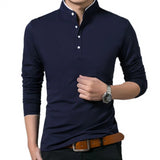 High Quality Men Long Sleeve Polo Shirt