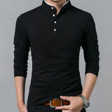 High Quality Men Long Sleeve Polo Shirt