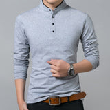 High Quality Men Long Sleeve Polo Shirt