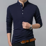 High Quality Men Long Sleeve Polo Shirt