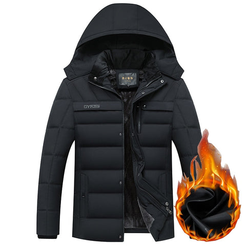 Winter Jacket Thicken Warm Parkas Hooded Coat