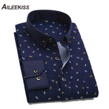 Printed Men Long Sleeve Casual Men's Shirts | Male Novelty | Long Sleeve Shirts