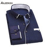  Casual Slim Fit Printed Shirt | Long Sleeve Shirts | Male Novelty | Manly Formal Clothing