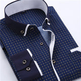  Casual Slim Fit Printed Shirt | Long Sleeve Shirts | Male Novelty | Manly Formal Clothing