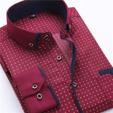  Casual Slim Fit Printed Shirt | Long Sleeve Shirts | Male Novelty | Manly Formal Clothing