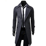 New Trench Coat Men Long Jacket