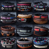 Metal Leather Men Jewelry Bracelets  | Fashionable Bracelets | Man Bracelets