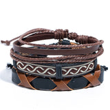Metal Leather Men Jewelry Bracelets