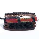 Metal Leather Men Jewelry Bracelets