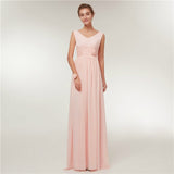 Sleeveless Wedding Party Prom Dress