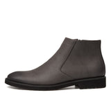 Spring Fashion Leather Men Ankle Boots Men