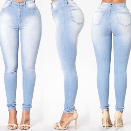 women jeans |High Waist Jeans |Stretch Jeans| Casual Denim Pants |Skinny Pencil Jeans|