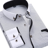   Men Casual Long Sleeved Printed Shirt | Clothing Soft Comfortable