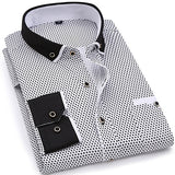 Men Casual Long Sleeved Printed Shirt