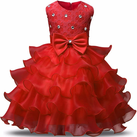  9 Colors Vestidos Wedding Party Children Clothes | Girls Gown | Flower Girl Dress