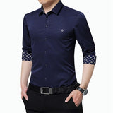 Casual Embroidery Formal Business Man Shirt