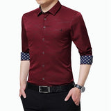 Casual Embroidery Formal Business Man Shirt