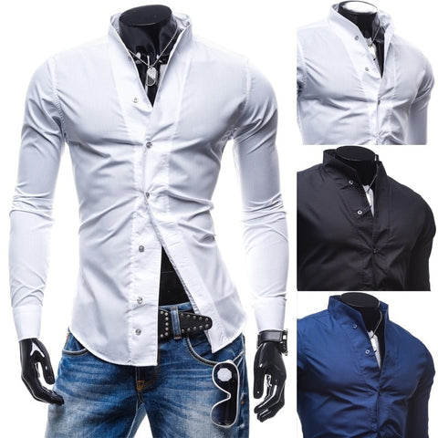 Business Dress Shirts\ Slim Fit Shirts |Men's Long Sleeve Shirts |Men Shirt|