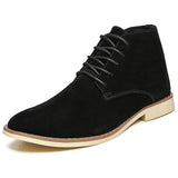 Comfortable Autumn Lace-Up Casual Ankle Rubber Shoes