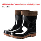 Men Rain Boots Workplace Waterproof Labor Shoes