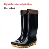 Men Rain Boots Workplace Waterproof Labor Shoes