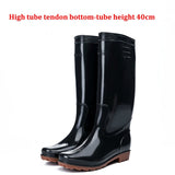 Men Rain Boots Workplace Waterproof Labor Shoes