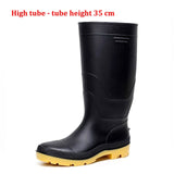 Men Rain Boots Workplace Waterproof Labor Shoes