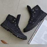 New Top Quality Canvas Men Boots Lace Up Male Canvas Shoe