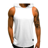 Men's Sleeveless T-Shirts Muscle Sweatshirt Cool Hoodie