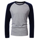 Long Sleeve T-shirt |Tee Streetwear| Round Neck T-shirts |Baseball T-shirts| Men Shirt|