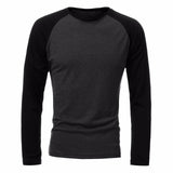Long Sleeve T-shirt |Tee Streetwear| Round Neck T-shirts |Baseball T-shirts| Men Shirt|