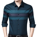 Men Shirts Slim Fit Vintage Fashion  Jersey Casual Dress