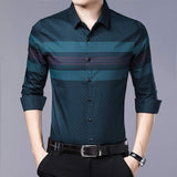Men Shirts Slim Fit Vintage Fashion  Jersey Casual Dress
