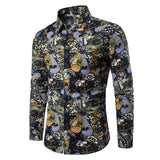 Men Shirt |Men Dress Shirt| Long Sleeve Shirts |Floral Printed Shirt |Casual Slim Shirt|