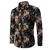 Men Shirt |Men Dress Shirt| Long Sleeve Shirts |Floral Printed Shirt |Casual Slim Shirt|