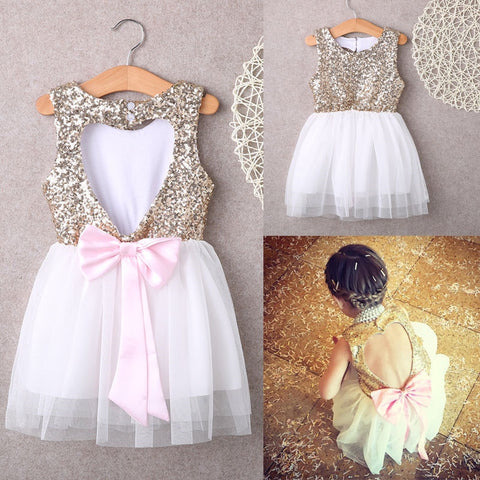 Tutu Dress |Girl Sequins Formal| Princess Dresses |Party Gown |Love Backless |Ball Gown|