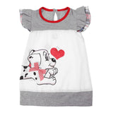 Striped Patchwork Character Dress | Denim Kids Clothes |  Cute Mouse Children Clothing