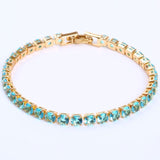 Cubic Chain Crystal Tennis Bracelets
