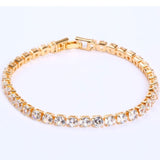 Cubic Chain Crystal Tennis Bracelets