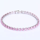 Cubic Chain Crystal Tennis Bracelets | Fashionable Bracelets