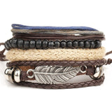 Leaf Leather Men Fashion Bracelet | Fashionable Bracelets | Charm Bracelets