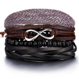 Leaf Leather Men Fashion Bracelet